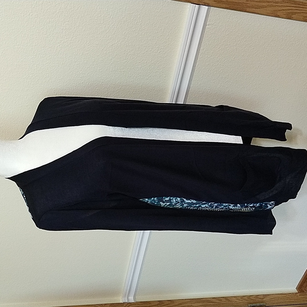 89th and Madison Chiffon Back Cardigan